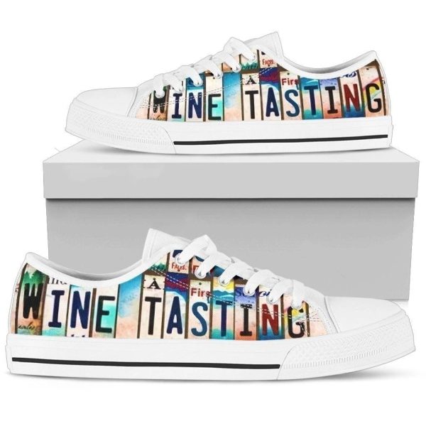 Wine Tasting Women'S Sneakers Gift For Wine Lover Nh08-Gearsnkrs