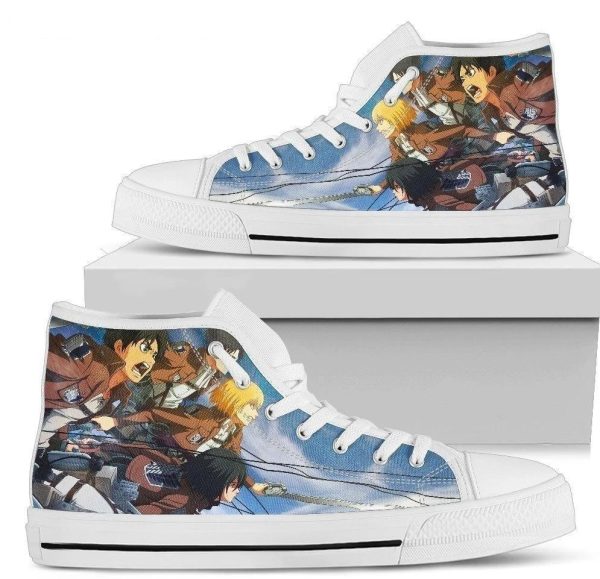 Wing Of Freedom Team Attack On Titan Sneakers Shoes Nh09-Gearsnkrs