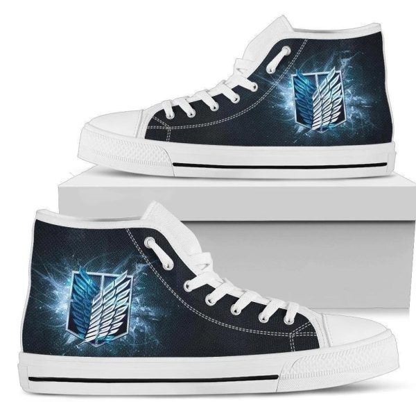 Wings Of Freedom Attack On Titan Sneakers Anime Shoes Nh09-Gearsnkrs