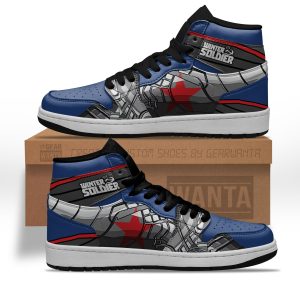 Winter Soldier Air J1 Shoes Custom Superhero JD Sneakers 1 - PerfectIvy