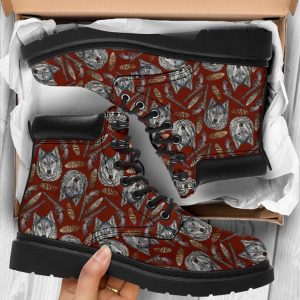 Wolf Boots Animal Custom Shoes Funny For Wolf Lover-Gearsnkrs