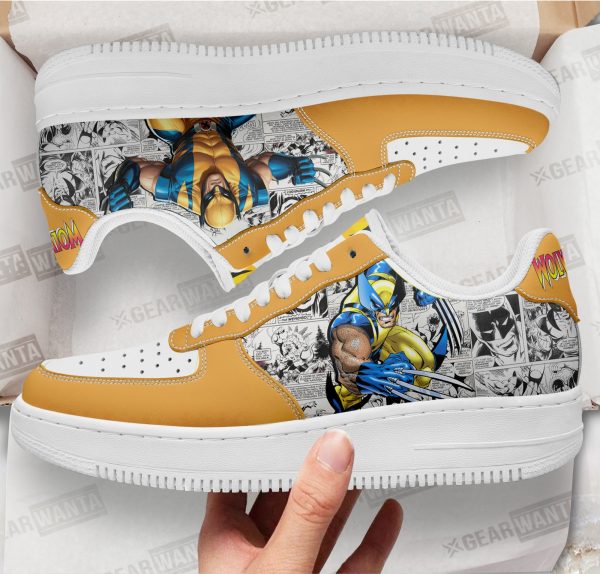 Wolverine Air Sneakers Custom Superhero Comic Shoes 1 - Perfectivy