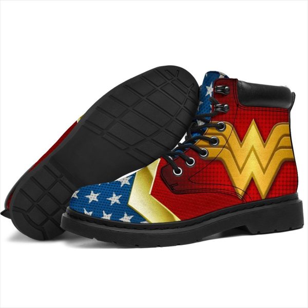 Wonder Woman Boots Shoes Custom Idea-Gearsnkrs