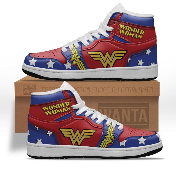 Wonder Woman J1 Shoes Custom Super Heroes Sneakers-Gearsnkrs
