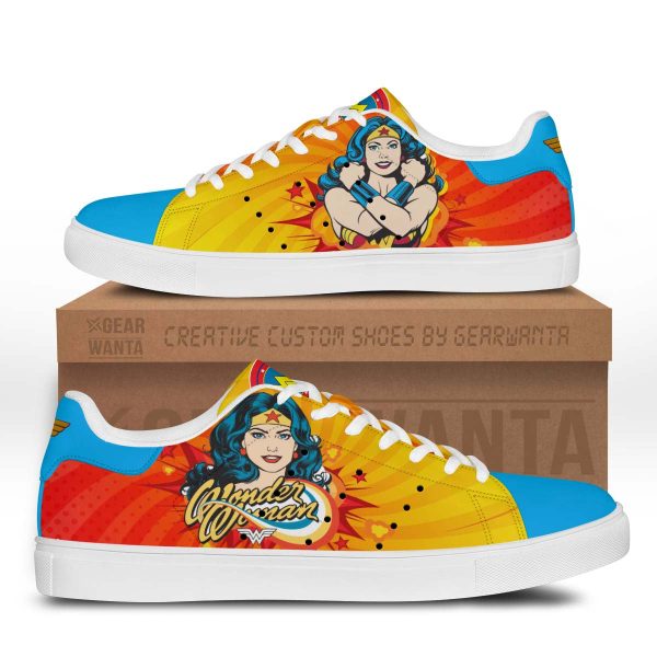Wonder Woman Skate Shoes Custom Super Heroes Shoes-Gearsnkrs