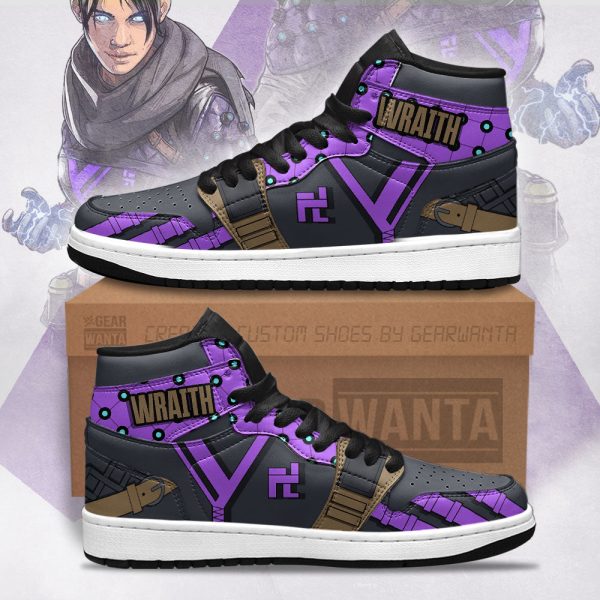 Wraith Apex Legends Aj1 Sneakers Custom Uniform Shoes-Gearsnkrs