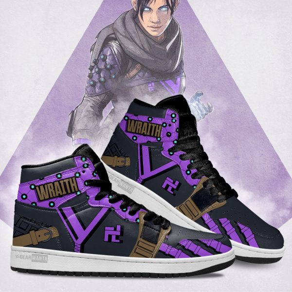 Wraith Apex Legends Aj1 Sneakers Custom Uniform Shoes-Gearsnkrs