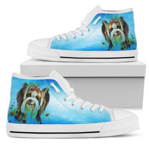 Yorkshire Terrier Shoes High Top For Women Lover-Gearsnkrs