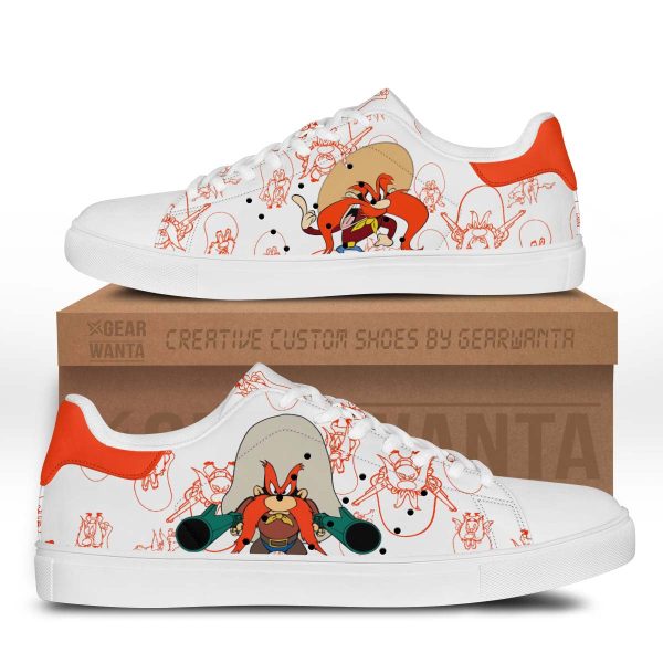 Yosemite Sam Skate Shoes Custom Looney Tunes Sneakers For Fans-Gearsnkrs