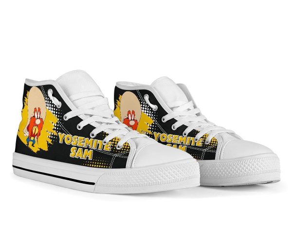 Yosemite Sam High Top Shoes For Fan-Gearsnkrs