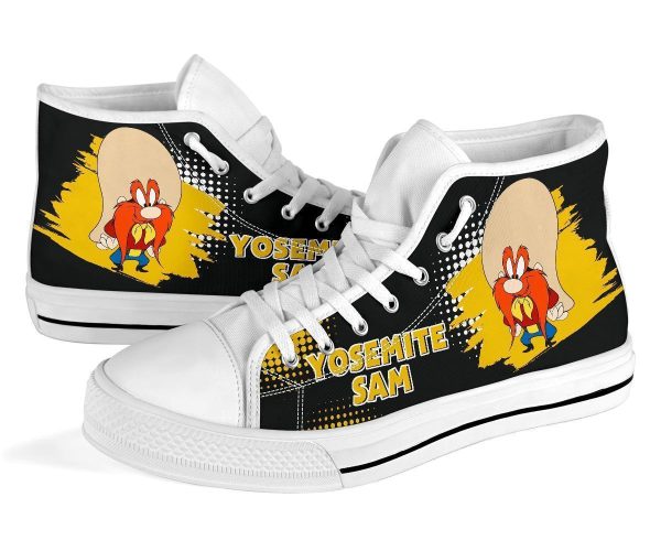 Yosemite Sam High Top Shoes For Fan-Gearsnkrs