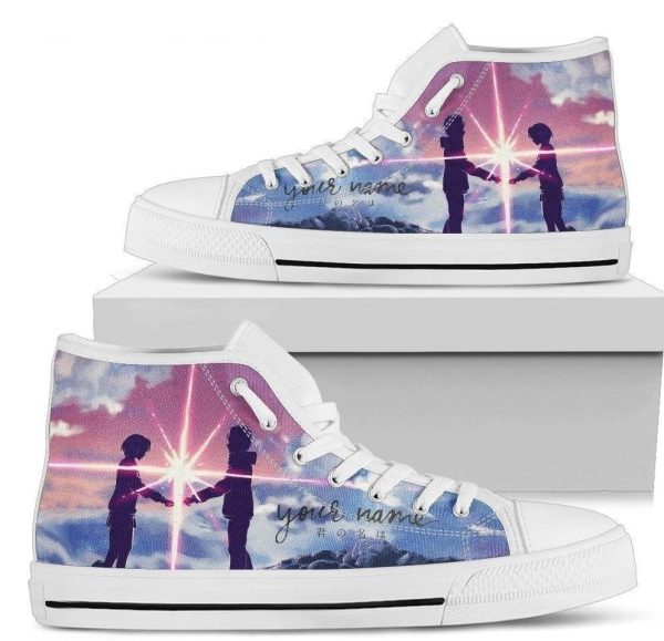 Your Name Anime High Top Shoes Custom Idea Nh10-Gearsnkrs