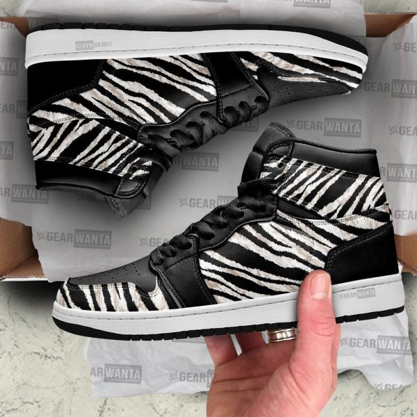 Zebra Skin J1 Sneakers Custom 1 - Perfectivy