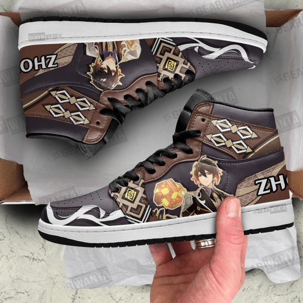 Zhongli Genshin Impact J1 Sneakers Custom For Gamer 3 - Perfectivy