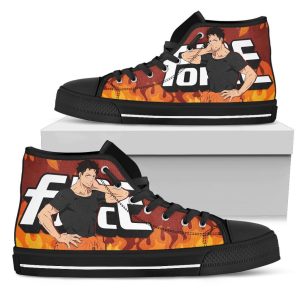 Akitaru Obi Fire Force Sneakers Anime High Top Shoes Custom PT20