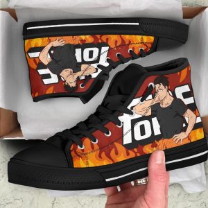 Akitaru Obi Fire Force Sneakers Anime High Top Shoes Custom Pt20