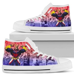 All Might My Hero Academia High Top Shoes Anime NH09