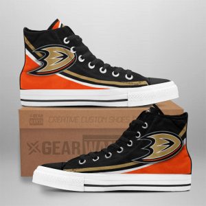 Anaheim Ducks High Top Shoes Custom Sneakers