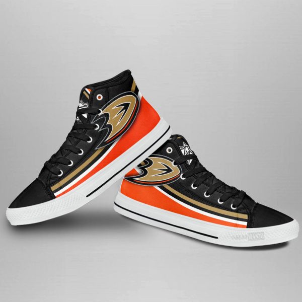 Anaheim Ducks High Top Shoes Custom Sneakers