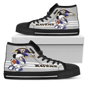 Baltimore Ravens High Top Shoes Custom PT19