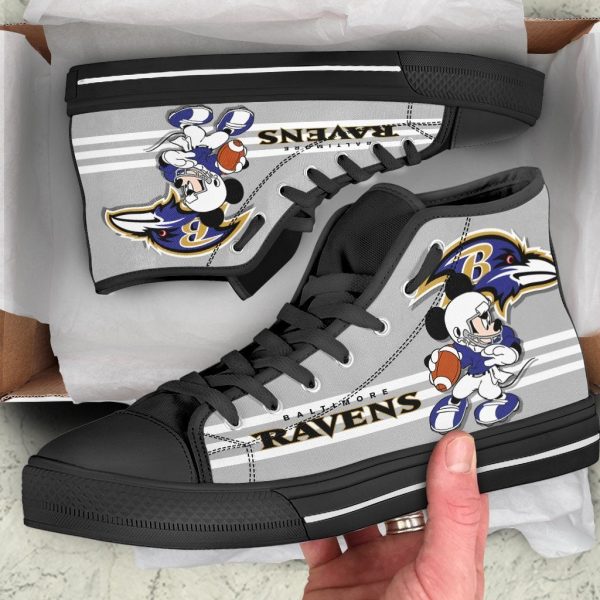 Baltimore Ravens High Top Shoes Custom Pt19