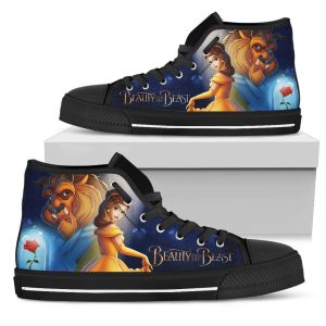Beauty And The Beast High Top Shoes Gift Idea