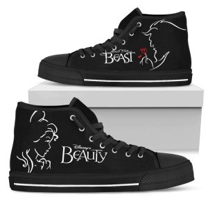 Beauty And The Beast High Top Shoes Gift Idea PT19