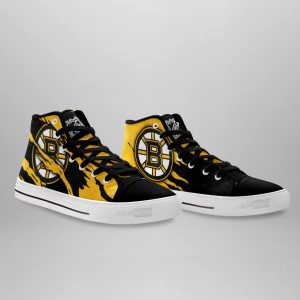 Boston Bruins Shoes Custom High Top Sneakers For Fans