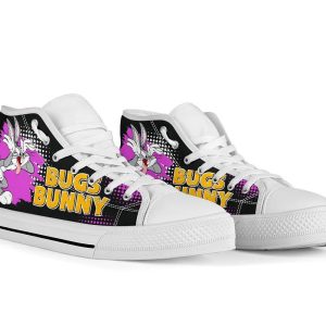 Bugs Bunny Sneaker High Top Shoes Looney Tunes Fan