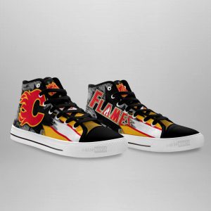 Calgary Flames High Top Shoes Custom Canadian Maple Leaf Sneakers
