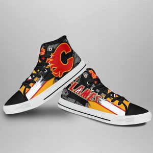 Calgary Flames High Top Shoes Custom Canadian Maple Leaf Sneakers