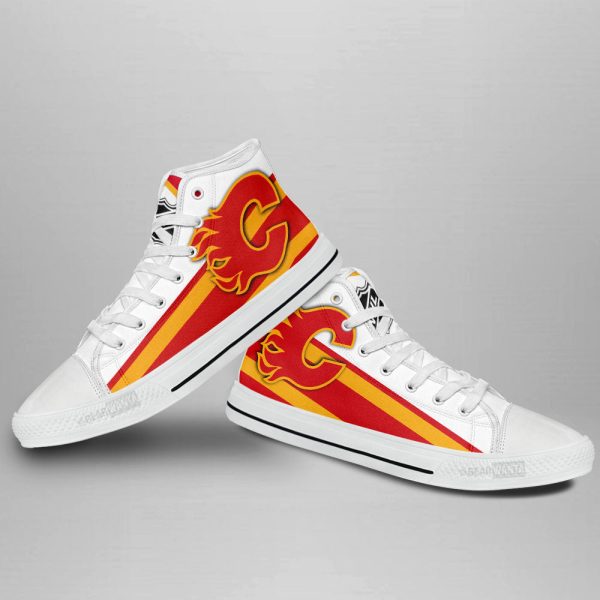 Calgary Flames High Top Shoes Custom Sneakers