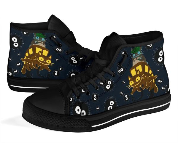 Catbus Sneakers Ghibli High Top Shoes Totoro Custom Idea Pt20