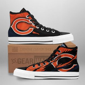 Chicago Bears Shoes Custom High Top Sneakers For Fans