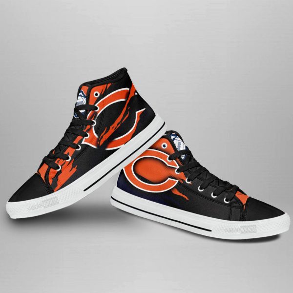 Chicago Bears Shoes Custom High Top Sneakers For Fans