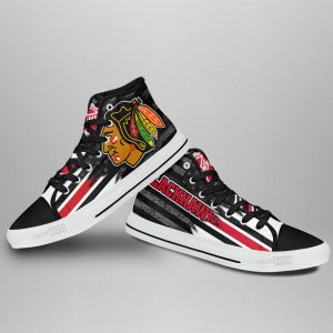 Chicago Blackhawks High Top Shoes Custom American Flag Sneakers