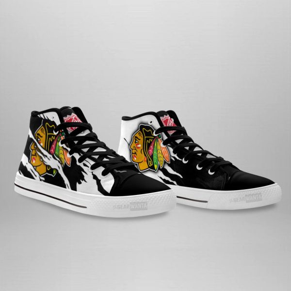 Chicago Blackhawks Shoes Custom High Top Sneakers For Fans