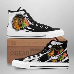 Chicago Blackhawks Shoes Custom High Top Sneakers For Fans