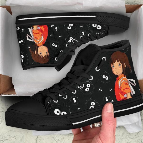 Chihiro Spirited Away Sneakers Ghibli High Top Shoes Custom