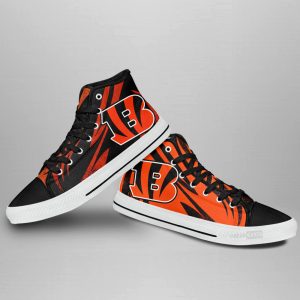 Cincinnati Bengals High Top Shoes Custom Mix Sneakers
