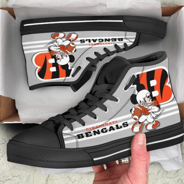 Cincinnati Bengals High Top Shoes Custom Pt19