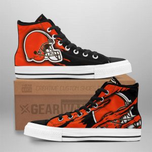 Cleveland Browns Shoes Custom High Top Sneakers For Fans