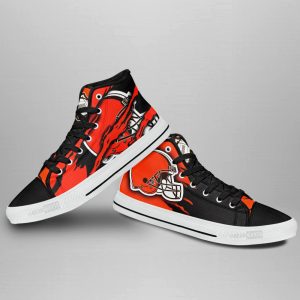 Cleveland Browns Shoes Custom High Top Sneakers For Fans