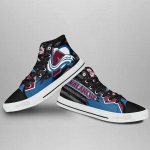 Colorado Avalanche High Top Shoes Custom American Flag Sneakers