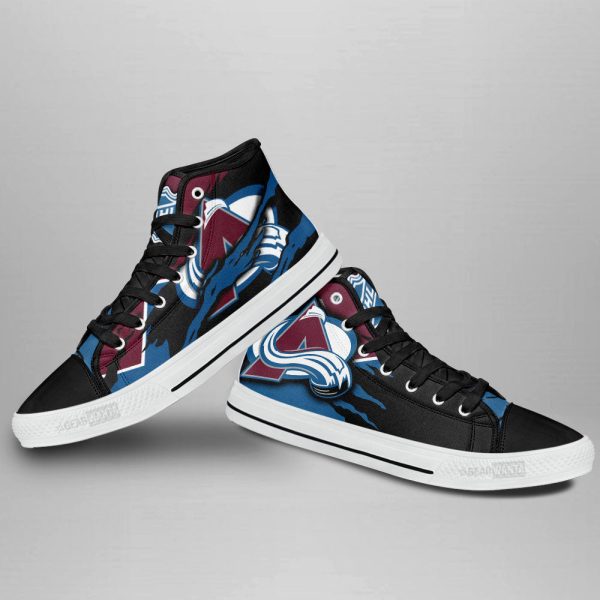 Colorado Avalanche Shoes Custom High Top Sneakers For Fans