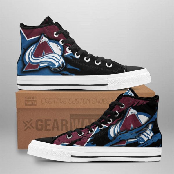 Colorado Avalanche Shoes Custom High Top Sneakers For Fans