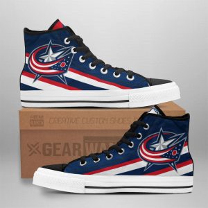 Columbus Blue Jackets High Top Shoes Custom Sneakers