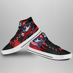 Columbus Blue Jackets Shoes Custom High Top Sneakers For Fans