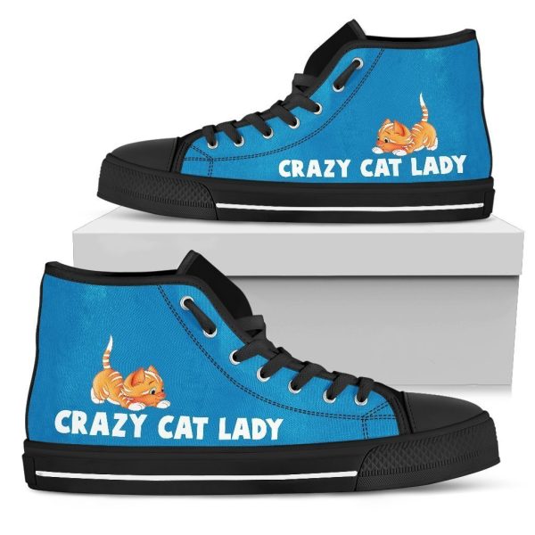 Crazy Cat Lady Shoes High Top For Women