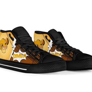 Cute Simba Sneakers Lion King High Top Shoes Fan